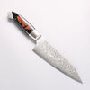 Kajin ZDP189 Damascus Migaki Finished Kiritsuke Santoku  165mm Chinese Quince Burl Inlay Handle