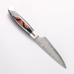 Kajin ZDP189 Damascus Migaki Finished Petty-Utility  95mm Chinese Quince Burl Inlay Handle