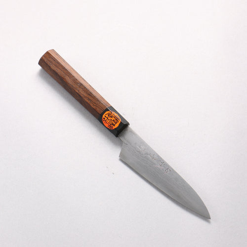 Shigeki Tanaka Blue Steel No.2 Damascus Petty-Utility  120mm Walnut Handle 