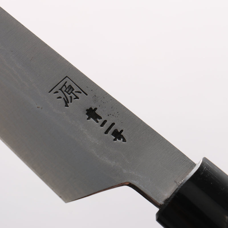 Shigeki Tanaka Blue Steel No.2 Damascus Petty-Utility  120mm Magnolia  (Ferrule: Water Buffalo Horn) Handle 