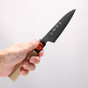 Shigeki Tanaka Blue Steel No.2 Damascus Petty-Utility  120mm Magnolia  (Ferrule: Water Buffalo Horn) Handle 