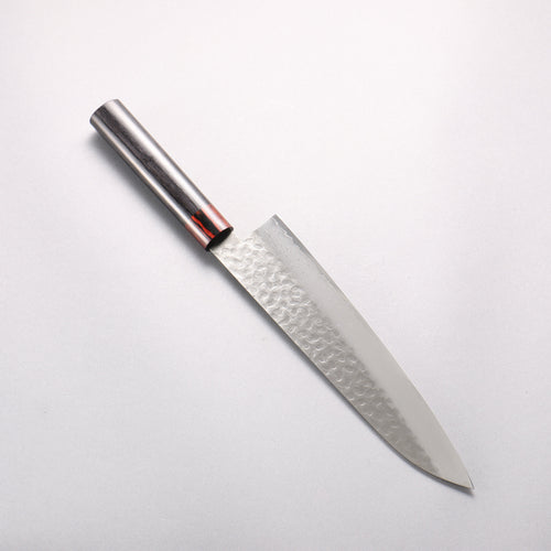 Seisuke VG10 33 Layer Hammered Damascus Gyuto 210mm Black Pakka wood Handle - Japannywholesale