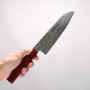 Higuchi SG2 Damascus Santoku 180mm Red Pakka wood Handle - Japannywholesale