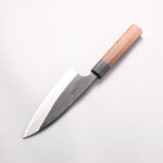 Nao Yamamoto White Steel No.2 Kurouchi Double-sided Deba  150mm Kebony Handle 