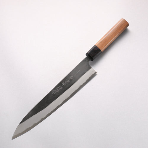 Nao Yamamoto Yasuki Blue Steel Kurouchi Sujihiki 240mm Walnut Handle - Japannywholesale