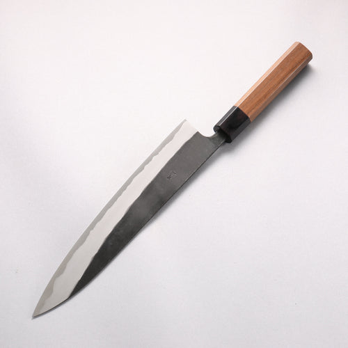 Nao Yamamoto Yasuki Blue Steel Kurouchi Sujihiki 240mm Walnut Handle - Japannywholesale