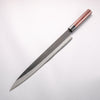 Nao Yamamoto White Steel No.1 Kurouchi Sujihiki 330mm Rosewood (Ferrule: Black Pakka Wood) Handle - Japannywholesale