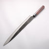 Nao Yamamoto White Steel No.1 Kurouchi Sujihiki 330mm Rosewood (Ferrule: Black Pakka Wood) Handle - Japannywholesale
