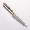 Kanetsune Ichizu VG10 Petty-Utility 135mm Brown Pakka wood Handle - Japannywholesale
