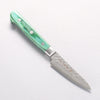 Sakai Takayuki VG10 17 Layer Damascus Petty-Utility 80mm Green Pakka wood Handle - Japannywholesale