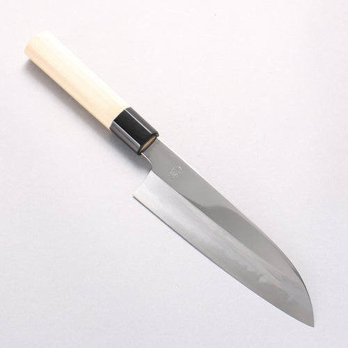 Choyo White Steel Mirrored Finish Santoku 180mm Magnolia Handle - Japannywholesale