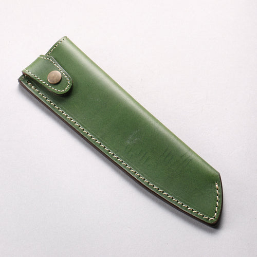 Buttero Green Sheath for 180mm Santoku Leather Sheath - Japannywholesale
