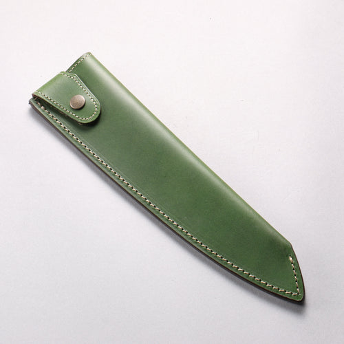 Buttero Green Sheath for 240mm Gyuto Leather Sheath - Japannywholesale