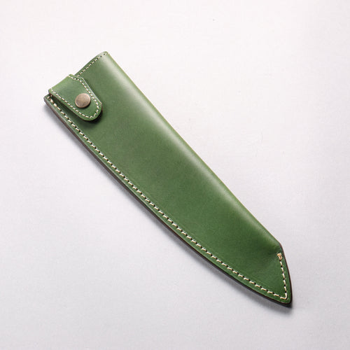 Buttero Green Sheath for 210mm Gyuto Leather Sheath - Japannywholesale