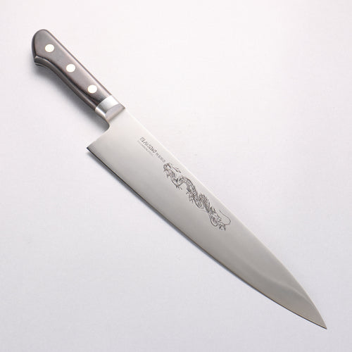 Misono Swedish Steel Dragon engraving Gyuto - Japannywholesale