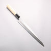 Minamoto Akitada Blue Steel No.1 Yanagiba 270mm Magnolia (Ferrule: Water Buffalo Horn) Handle