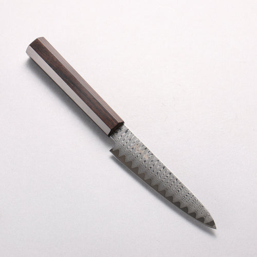 Kanjyo VG10 Damascus Ladder Pattern Petty-Utility 120mm Ebony Wood Handle