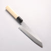 Sakai Kikumori White Steel No.1 Santoku 180mm Magnolia (Ferrule: Water Buffalo Horn) Handle