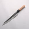 Nao Yamamoto White Steel No.2 Black Finished Sujihiki 210mm Walnut Handle