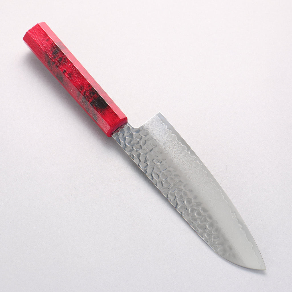 Sakai Takayuki Nanairo VG10 33 Layer Santoku 180mm ABS resin(Red tortoiseshell) Handle - Japannywholesale