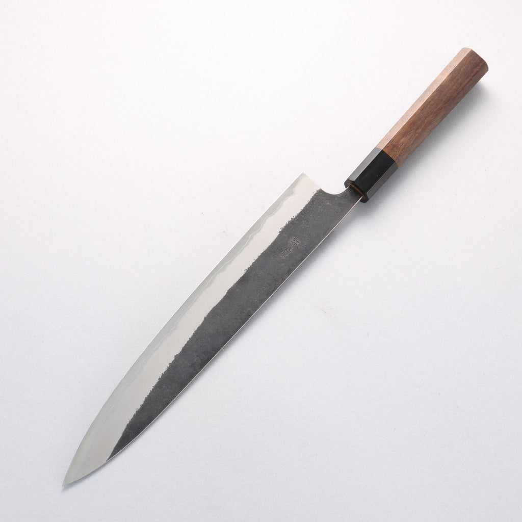 Nao Yamamoto Blue Super Kurouchi Sujihiki 270mm Walnut Handle - Japannywholesale