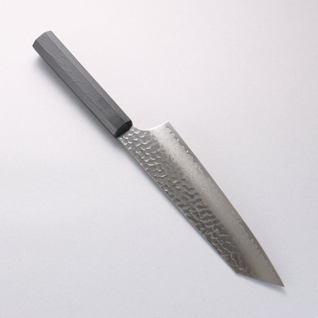 Sakai Takayuki Nanairo VG10 33 Layer Kengata Gyuto 190mm ABS resin(Black Lacquered) Handle - Japannywholesale