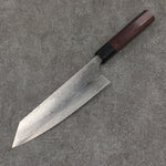 Nao Yamamoto SG2 Damascus Migaki Finished Bunka  180mm Rosewood (Ferrule: Black Pakka Wood) Handle - Japannywholesale