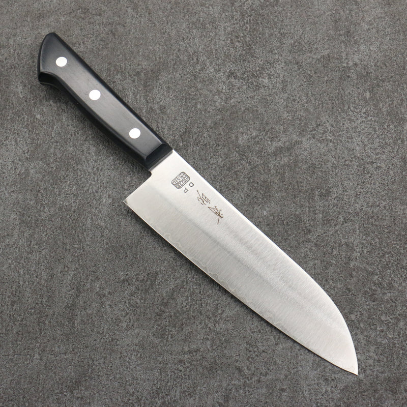 Seisuke VG1 Migaki Polish Finish Santoku  165mm Black Pakka wood Handle - Japannywholesale