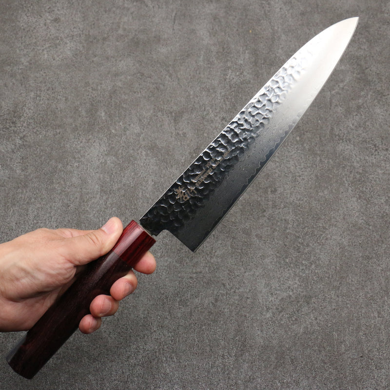 Sakai Takayuki VG10 33 Layer Damascus Gyuto  240mm Rosewood (ferrule: Red Pakka wood) Handle - Japannywholesale