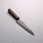 Seisuke Stainless Steel 440C Hammered Damascus Gyuto  180mm Oak Handle - Japannywholesale