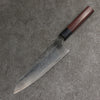 Nao Yamamoto SG2 Damascus Migaki Finished Gyuto  180mm Rosewood (Ferrule: Black Pakka Wood) Handle - Japannywholesale