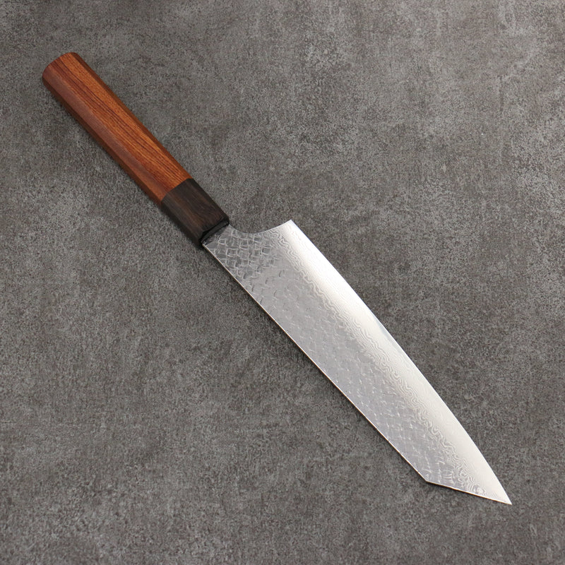 Sakai Takayuki SG2 Hammered Damascus Kiritsuke Gyuto  190mm Rosewood (Ferrule: Black Pakka Wood) Handle - Japannywholesale