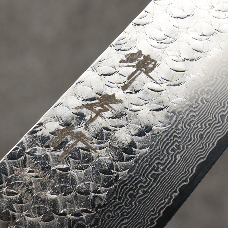 Sakai Takayuki SG2 Hammered Damascus Kiritsuke Gyuto  190mm Rosewood (Ferrule: Black Pakka Wood) Handle - Japannywholesale