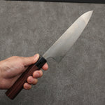 Nao Yamamoto SG2 Damascus Migaki Finished Gyuto  180mm Rosewood (Ferrule: Black Pakka Wood) Handle - Japannywholesale