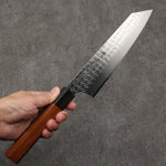 Sakai Takayuki SG2 Hammered Damascus Kiritsuke Gyuto  190mm Rosewood (Ferrule: Black Pakka Wood) Handle - Japannywholesale