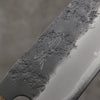 Oul Blue Super Black Nashiji Santoku  165mm Oak Handle - Japannywholesale