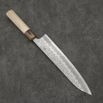 Seisuke Kumo White Steel No.1 Hammered Gyuto  240mm Magnolia Handle - Japannywholesale