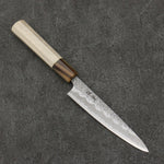 Seisuke Kumo White Steel No.1 Hammered Petty-Utility  135mm Magnolia Handle - Japannywholesale