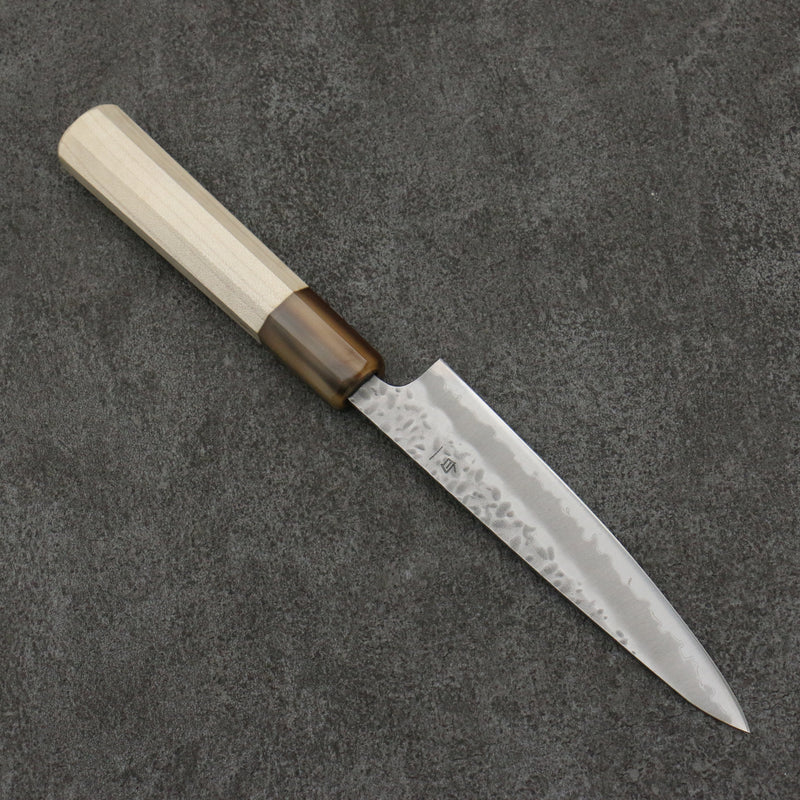 Seisuke Kumo White Steel No.1 Hammered Petty-Utility  135mm Magnolia Handle - Japannywholesale