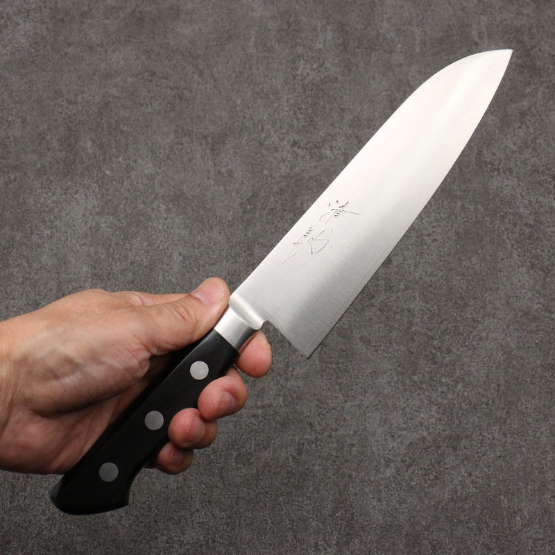 Seisuke VG1 Santoku  180mm Black Pakka wood Handle - Japannywholesale