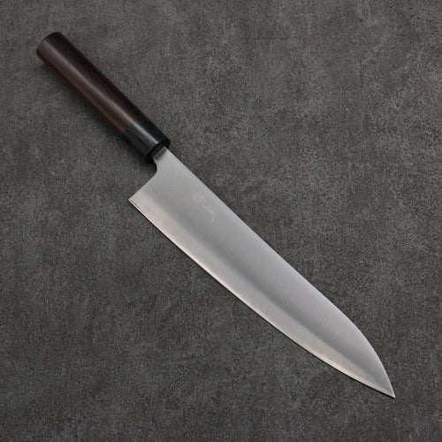 Seisuke Blue Super Gyuto  240mm Rosewood (Ferrule: Black Pakka Wood) Handle - Japannywholesale