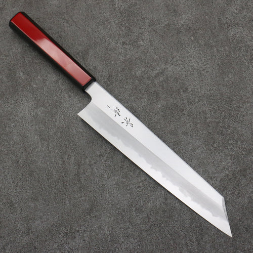 Kagekiyo White Steel No.1 Kiritsuke Gyuto  240mm Akaro Lacquered (Magnolia) Handle - Japannywholesale