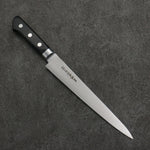 Sakai Takayuki [Left Handed] Japanese Steel Sujihiki  210mm Black Pakka wood Handle - Japannywholesale