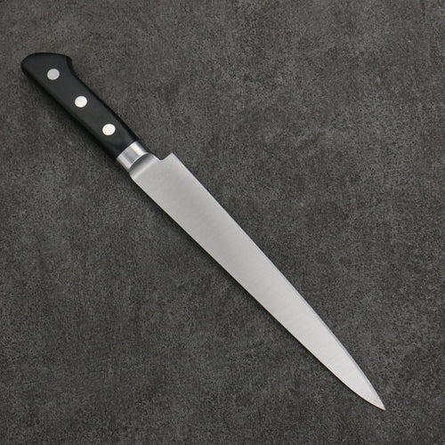 Sakai Takayuki [Left Handed] Japanese Steel Sujihiki  210mm Black Pakka wood Handle - Japannywholesale