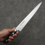 Sakai Takayuki [Left Handed] Japanese Steel Sujihiki  240mm Black Pakka wood Handle - Japannywholesale