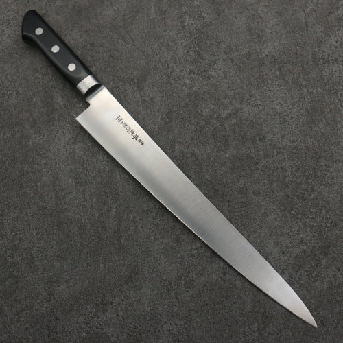 Sakai Takayuki [Left Handed] Japanese Steel Sujihiki  300mm Black Pakka wood Handle - Japannywholesale