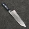 Seisuke Aonashi AUS10 3 Layer Nashiji Santoku Japanese Knife 170mm Navy blue Pakka wood Handle - Japannywholesale