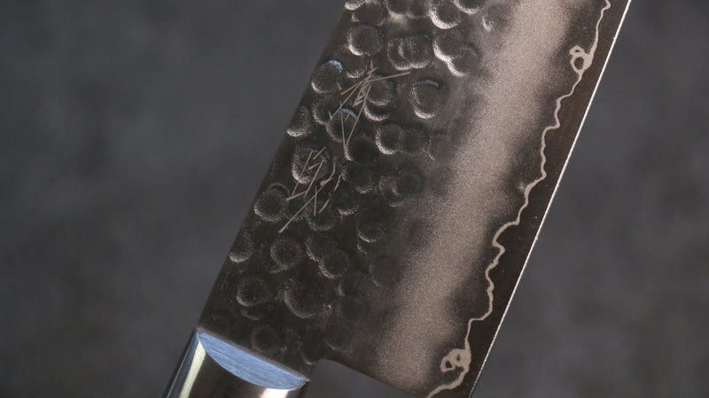 Seisuke VG10 Hammered Santoku  165mm Mahogany Handle - Japannywholesale