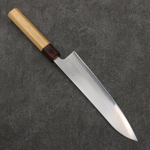 Oul White Steel No.1 Gyuto  210mm Keyaki (Japanese Elm) Handle - Japannywholesale