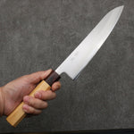 Oul White Steel No.1 Gyuto  210mm Keyaki (Japanese Elm) Handle - Japannywholesale